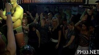 Gals holding dicks in one as well as the other hands - porn video