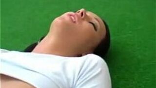 Smoking hot Spanish football babe stripping - porn video