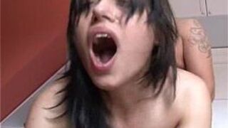 Stunning amateur girlfriend ass fucked with creampie - porn video