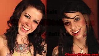 Lezdom dom punishes subs together - porn video