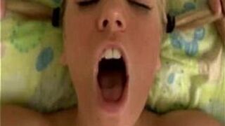 Look at her bouncing tits while I am fucking her - porn video