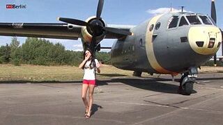 Eroberlin presents Monika Benz Ground Control on german Airport - porn video