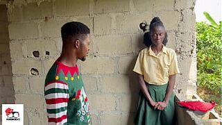 Sexy teen student caught masturbating around the bush - porn video