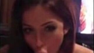 Sexy brunette amateur BJ - porn video