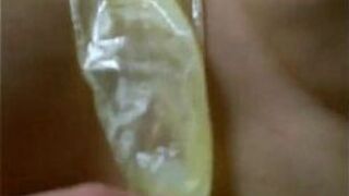 Mature girl friend strapped to bench and given a creampie - porn video