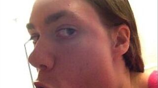 Ugly Crystal has some blowing skills - porn video