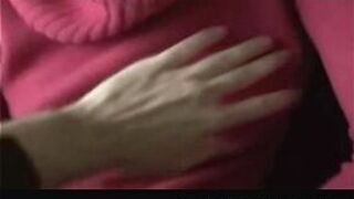 European Couple BJ on a Public Train - porn video