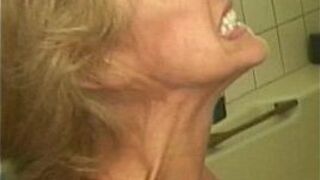 Hot mature blonde likes ebony cock - porn video