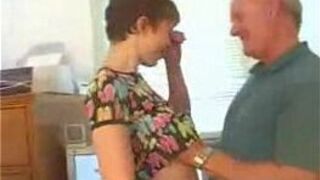 Claire Fucking an Old Fart - porn video