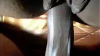 close up on a dark black pussy screwed - porn video