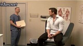 Hot gay doctor tasting a cock and enjoys anal - porn video